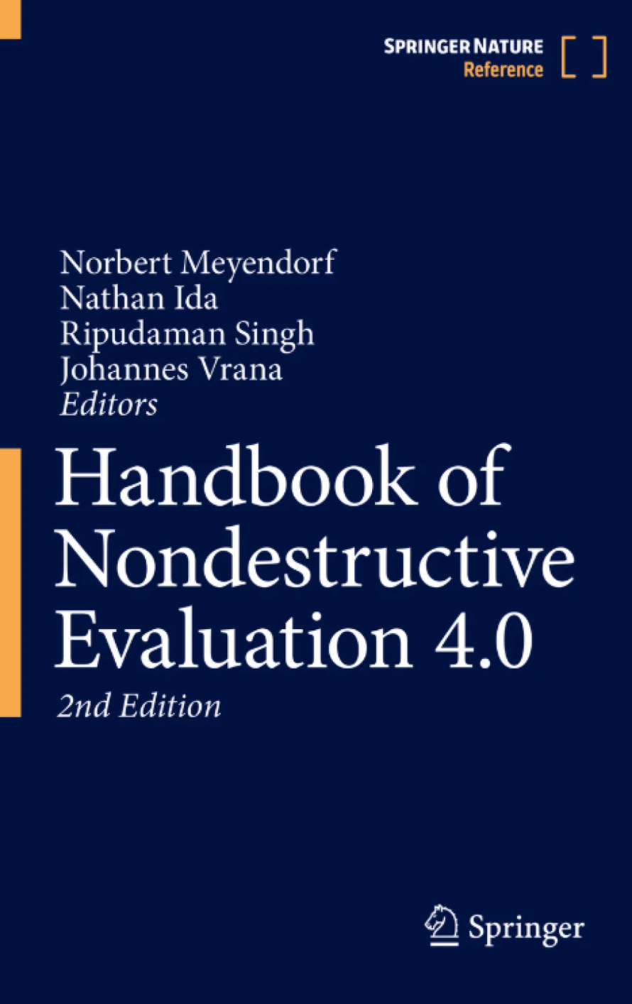 Cover of the book "Handbook of Nondestructive Evaluation 4.0", featuring a contribution on XARION's optical microphone / laser-excited ultrasound technology